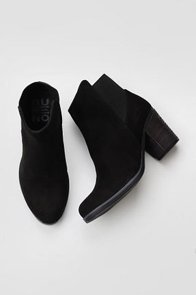 بوت / نیم بوت مشکی زنانه چرم خالص Bueno Shoes - کد 403994665