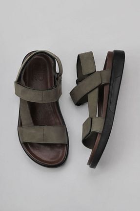 صندل سبز مردانه پاشنه تخت Bueno Shoes - کد 773781762
