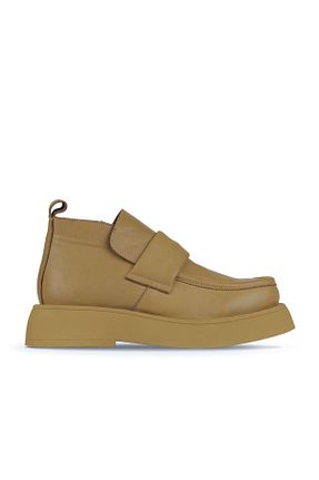 بوت / نیم بوت قهوه ای زنانه چرم خالص Bueno Shoes - کد 776073833