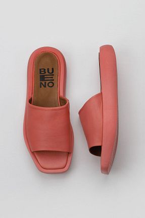دمپائی قرمز زنانه چرم خالص Bueno Shoes - کد 774569926