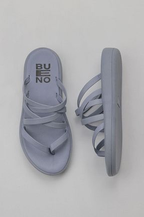 دمپائی آبی زنانه چرم خالص Bueno Shoes - کد 774837254