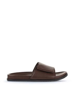 دمپائی قهوه ای مردانه چرم خالص Bueno Shoes - کد 830444554