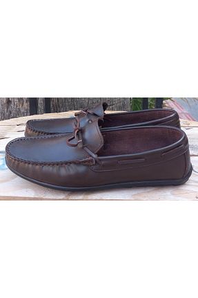 کفش لوفر قهوه ای مردانه چرم خالص BAGSSHOES - کد 846241152