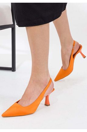 کفش کلاسیک نارنجی زنانه چرم مصنوعی KOCAMANLAR - کد 717885759