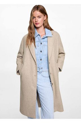 کت قهوه ای زنانه رگولار MANGO Teen - کد 858482978