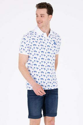 پولوشرت آبی مردانه پارچه U.S. Polo Assn. - کد 840041878
