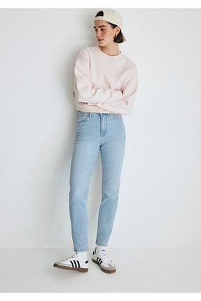 شلوار جین آبی زنانه پاچه تنگ Mavi - کد 692581485