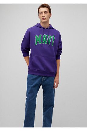 سوئیشرت بنفش مردانه ساده Mavi - کد 776457614