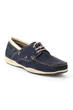 کفش کژوال سرمه ای مردانه چرم خالص Kids Club Shoes - کد 807841991