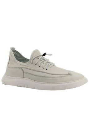 کفش کژوال سفید مردانه چرم خالص Kids Club Shoes - کد 809914455