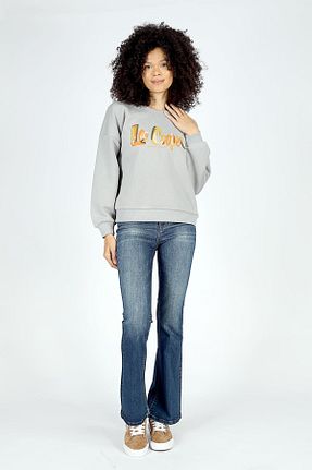 سوئیشرت طوسی زنانه چاپی Lee Cooper - کد 857864082