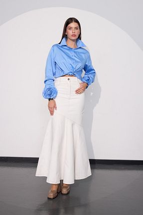 دامن نباتی زنانه ساده NOK İSTANBUL - کد 858336790