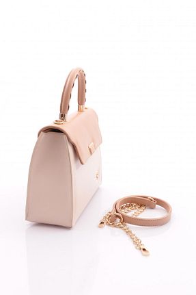 کیف دوشی بژ زنانه چرم مصنوعی Dgn - کد 858348761