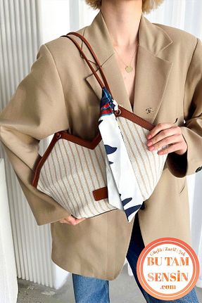 کیف دوشی قهوه ای زنانه Bu Tam Sensin - کد 848146769