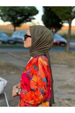 شال خاکی زنانه ویسکون Özmin - کد 766289986