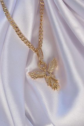 گردنبند استیل ( فولاد ) طلائی زنانه استیل (فولاد) Genel Markalar - کد 852214981