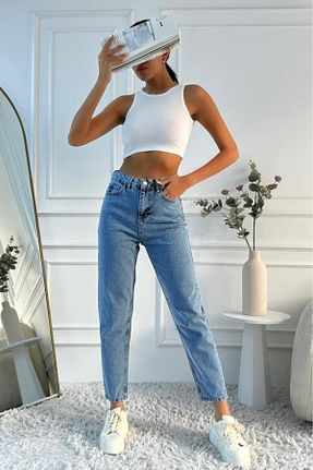 شلوار جین آبی زنانه پاچه تنگ dressmix - کد 858486826