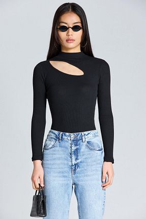 بلوز مشکی زنانه ساده Boutiquen - کد 57225641