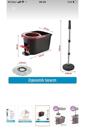 سطل نظافت ÖNDEŞLER - کد 849009606