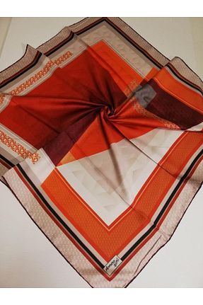 روسری نارنجی پلی استر Armine - کد 722562118