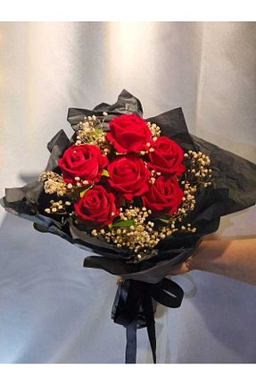 گل خشک و مصنوعی قرمز BOUQUET ATELİER - کد 647368708
