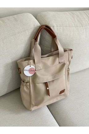 کیف دوشی قهوه ای زنانه ساتن BAGLOVİS - کد 788310862