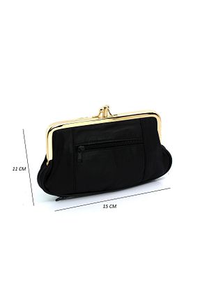 کیف پول مشکی زنانه ابعاد بزرگ OLLBAG - کد 803450476