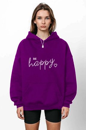 سوئیشرت بنفش زنانه چاپی NEW MODA - کد 858462916