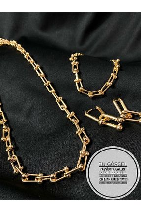 ست جواهر طلائی زنانه پوشش لاکی Passionis Jewelry - کد 696768168