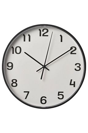 ساعت دیواری مشکی 27 سانتی متر IKEA - کد 779358844