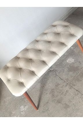صندلی آشپزخانه بژ چوب Dekoramis - کد 355108859