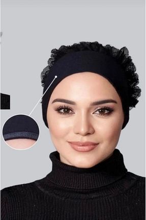 کلاه شنای حجاب مشکی زنانه Sahra Şal Dünyası - کد 836947600