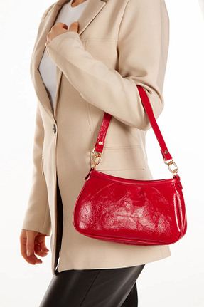 کیف دستی قرمز زنانه سایز متوسط GOLDBAGS - کد 858488456