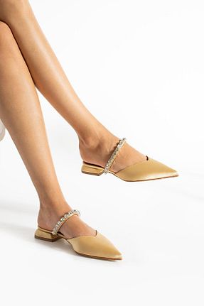 بابت طلائی زنانه چرم مصنوعی Tulin Shoes - کد 847351304