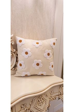 کوسن و روکش کوسن بژ کتان REN Tekstil - کد 826973654