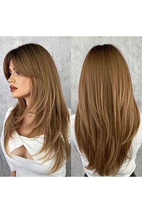 کلاه گیس قهوه ای زنانه Peruk Avm - کد 673872714