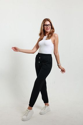 شلوار کرمگن مشکی زنانه رگولار TKT - کد 858551850