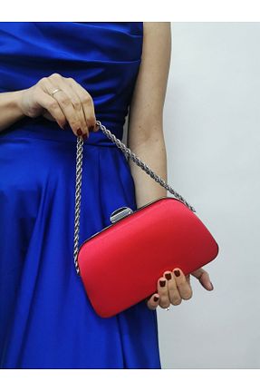 کیف مجلسی قرمز زنانه چرم مصنوعی NAZART - کد 815368068