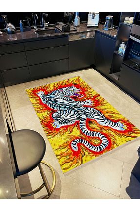 فرش رنگی قابل شستشو Rugs Modern Halı - کد 858509675
