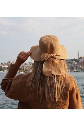 کلاه قهوه ای زنانه حصیر Mood Agenda - کد 314676288