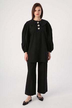 ست بالاتنه و پائین تنه حجاب مشکی زنانه گشاد ALLDAY - کد 662733176
