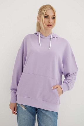 سوئیشرت بنفش زنانه رنگی Fashion Friends - کد 755286041
