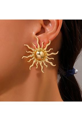 گوشواره استیل (فولاد) طلائی زنانه استیل (فولاد) MRK - کد 849288400