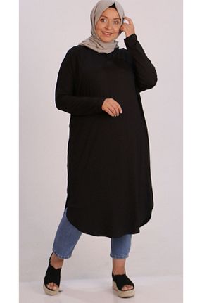 تونیک حجاب مشکی زنانه ویسکون E&N - کد 776108382