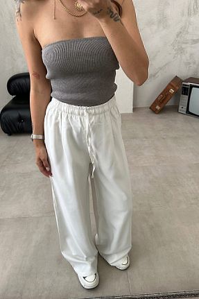 شلوار سفید زنانه LyocelلیترKarışımlı manana fashion - کد 825939735