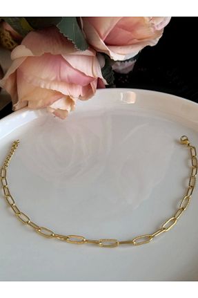 خلخال جواهر طلائی زنانه استیل (فولاد) SEVGİLİ TAKI - کد 858366935
