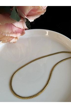 گردنبند استیل ( فولاد ) طلائی بچه گانه استیل ضد زنگ SEVGİLİ TAKI - کد 858378025