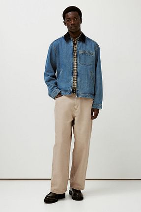 شلوار بژ مردانه پاچه گشاد H&M - کد 858376189