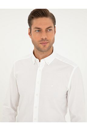 پیراهن سفید مردانه اسلیم فیت Pierre Cardin - کد 878115404