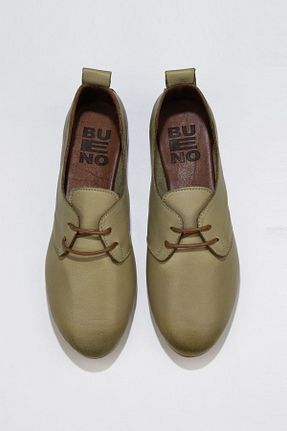 بابت خاکی زنانه چرم خالص Bueno Shoes - کد 327476154